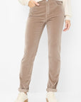 Brax Mary Velvet Pant Walnut