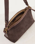 Suede Teddy Bag Chocolate
