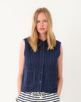 Cairo Quilted Vest Stripe