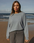Elevate Crew Pullover Ocean