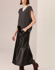 Loren Cable Vest Charcoal