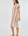 Basque Capped Sleeve Dress