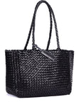 Verona Woven Shopper Black