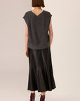 Loren Cable Vest Charcoal