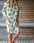 Poppy Flower Shirtdress Sweet Pea