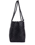 Verona Woven Shopper Black