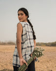 Tara Check Top