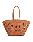Manarola Woven Shopper Cognac