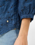 Velia Top Indigo