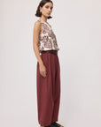 Cotton Tulip Pant Merlot