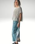 Trellis Top Blue