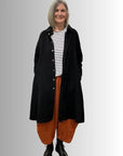 Cotton Coat Dress Black