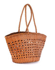 Manarola Woven Shopper Cognac