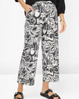 Maine S Linen Print Pant
