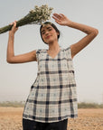 Tara Check Top