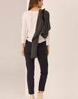 Silas Boat Neck Tee White