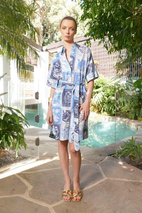 Kiara Botanical Dress Denim