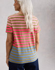 Abbie Stripe Tee Green