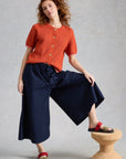 Lauryn Poplin Wide Leg Crop Pant