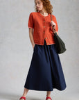 Lauryn Poplin Wide Leg Crop Pant