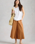 Lauryn Poplin Wide Leg Crop Pant