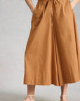 Lauryn Poplin Wide Leg Crop Pant