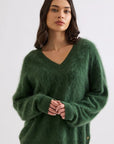 Lenni V Knit Dark Forest