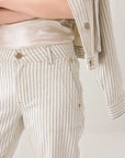 Stripe Straight Pant