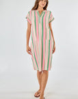 Basque Capped Sleeve Dress