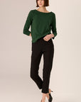 Silas Boat Neck Tee Green