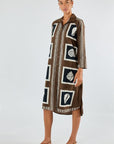 Seashell Shirtdress Brown