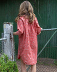 Bella Floral Shirtdress Coral