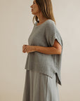 Ladder S/S Pullover Thyme