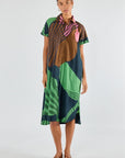 Papillon Button Dress Black