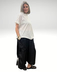 Tie Gather Pant Black
