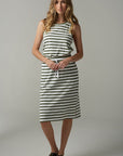 Stripe Drawstring Skirt