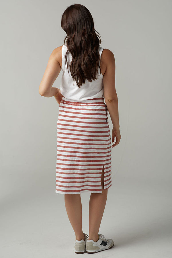 Stripe Cotton Skirt