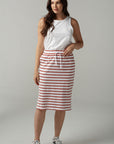 Stripe Cotton Skirt