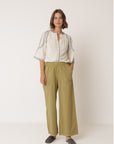 Straight Poplin Pant Apple