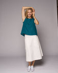 Prada Skirt Ecru Denim