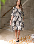 Date Palm Dress with Sleeve