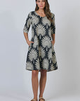 Date Palm Dress with Sleeve