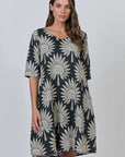 Date Palm Dress with Sleeve