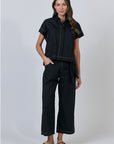 Black Tie Belt Pant