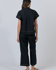 Black Tie Belt Pant