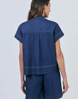 Chambray Button Up Top