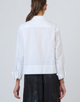 Wide Hem Shirt - White