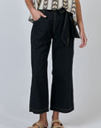 Black Tie Belt Pant