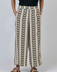 Chevron Wide Leg Pant