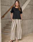 Chevron Wide Leg Pant